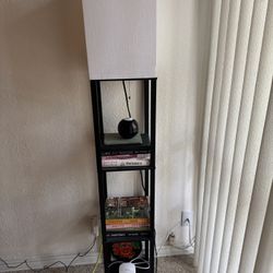 Floor Lamp with Shelves