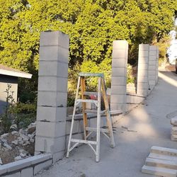 Retaining Wall And Columns