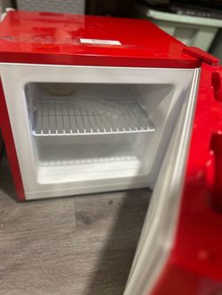 Retro Red Mini Freezer