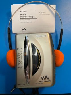 Clean Sony Walkman WM-FX195 AM/FM Cassette Player - New Belt, Serviced, Working
