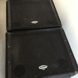SAMSON DB1500a Subwoofer Pair Good Working Condition 