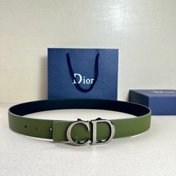 Dior Green Belt With Box New 