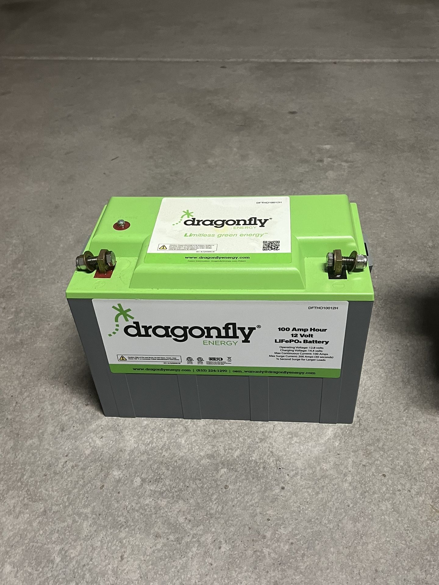 Dragonfly Lifepo4 100ah