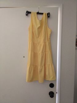 Yellow bowl dress