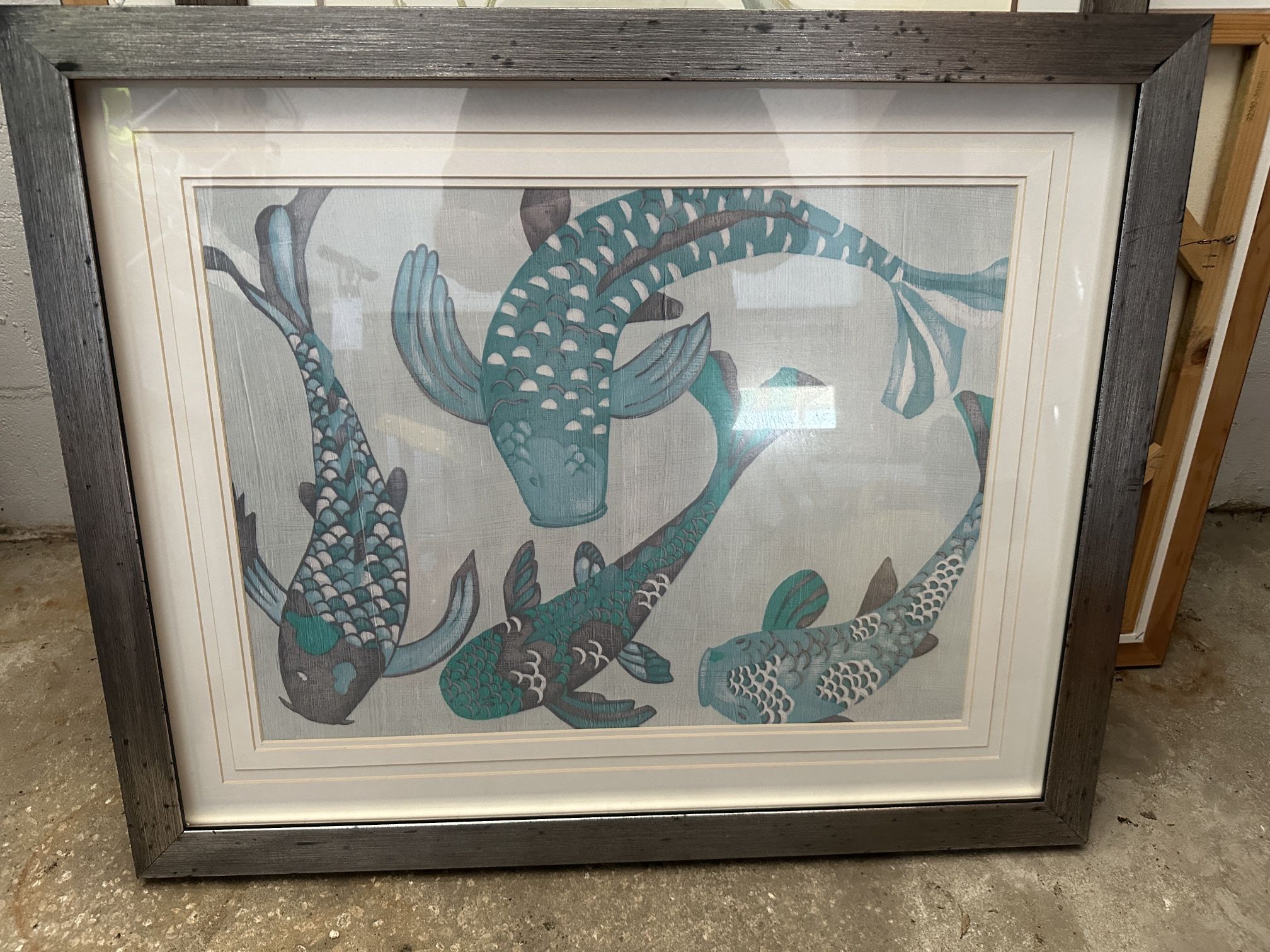 Paragon Picture Gallery “Koi In Blue I”