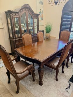 Dining Room Table & China