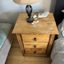 Wood End Table