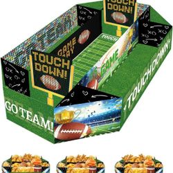 Food Ball Party Snack Tray Stadium Set Of 3