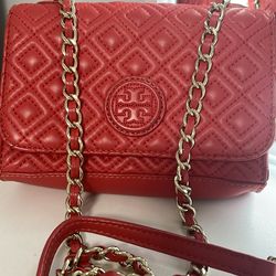 Red Tory Burch crossbody bag