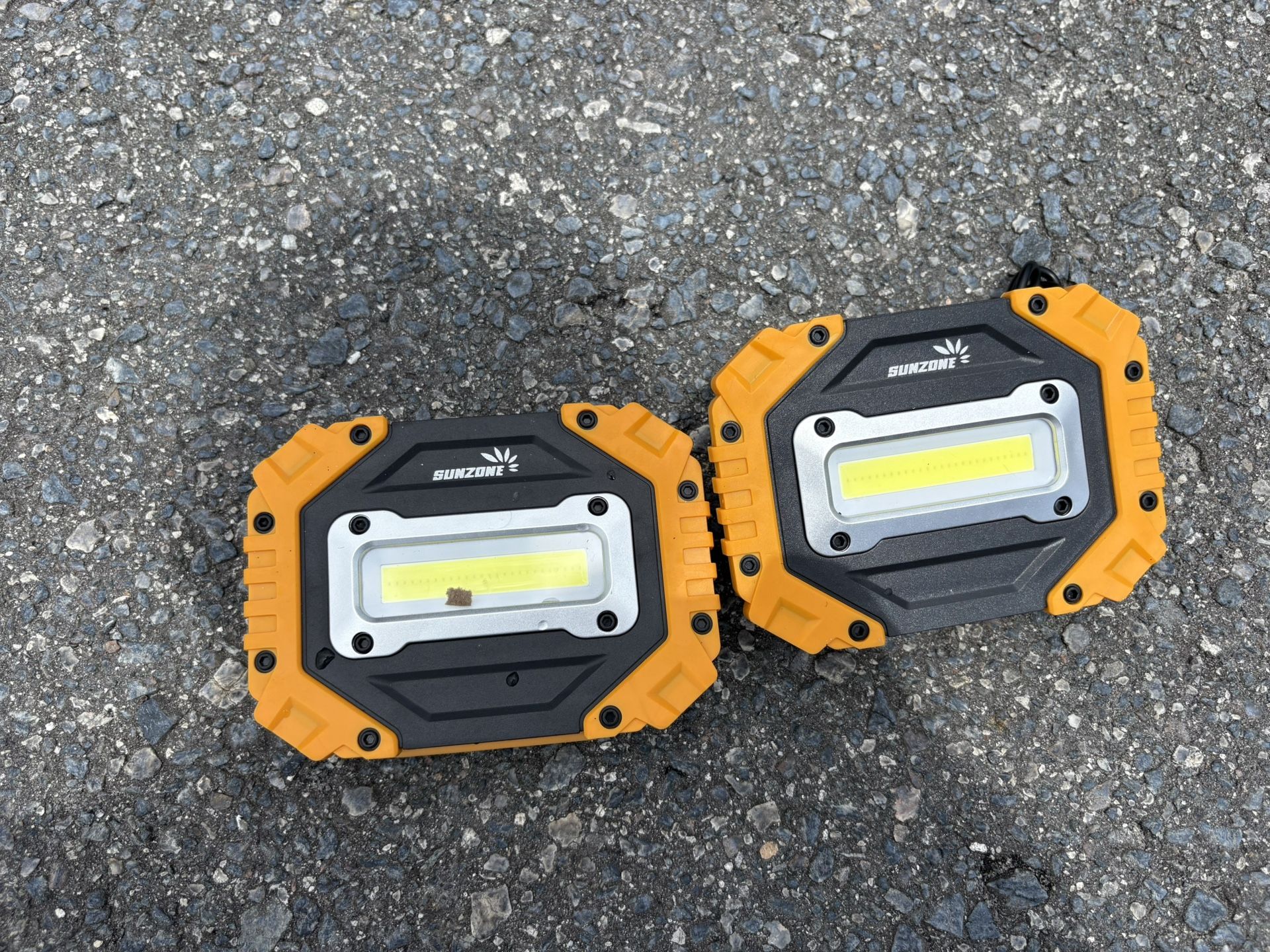 $10 for (2) Small Portable Work Lights w/ Charger Cord