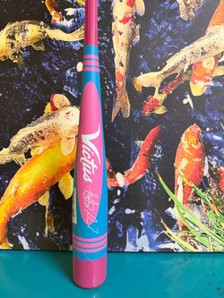 Victus Baseball Bat Pink and Blue 31” -10 2 5/8