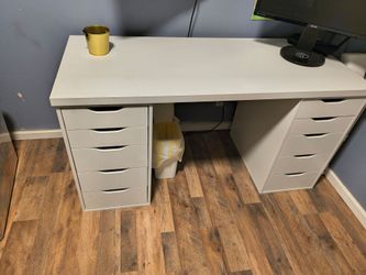 Ikea desk with drawers