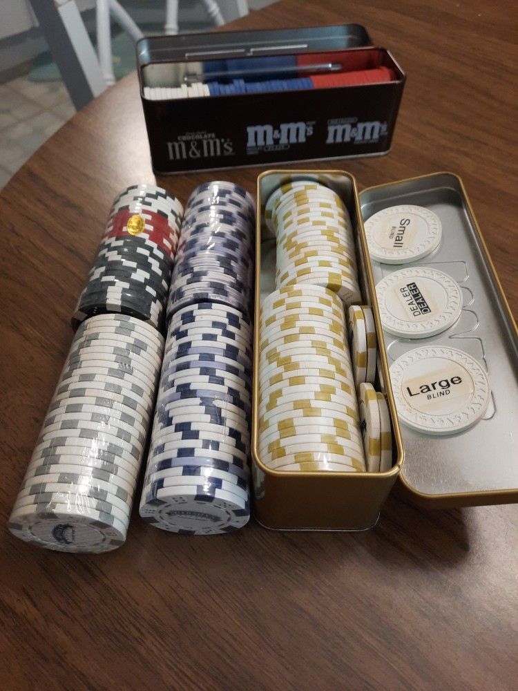 Poker Chips, 300 Count, Collector Chips, Etc
