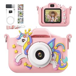 Pink Unicorn Kids Camera