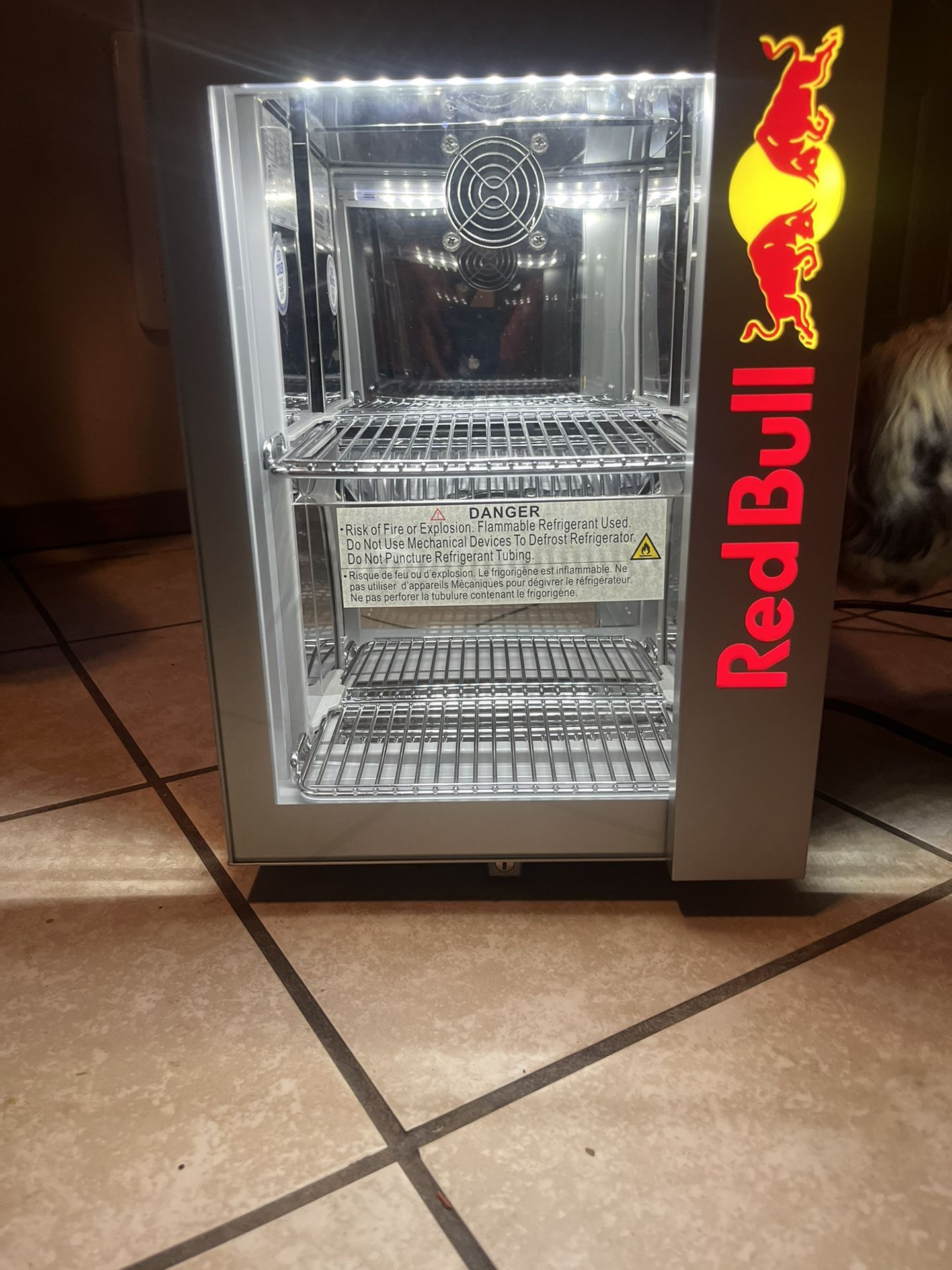 Vintage Mini Red Bull Fridge 