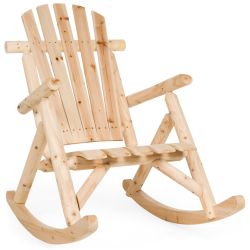 Rocking Wood Chair Accent Furniture for Yard
