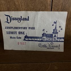 Disneyland Admission Ticket