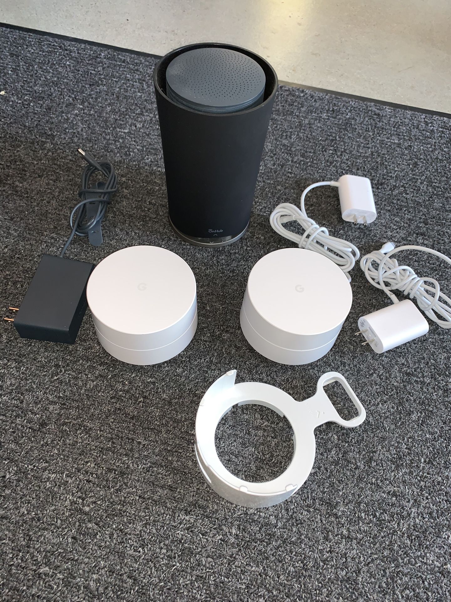 On hub and Google Wifi mesh system