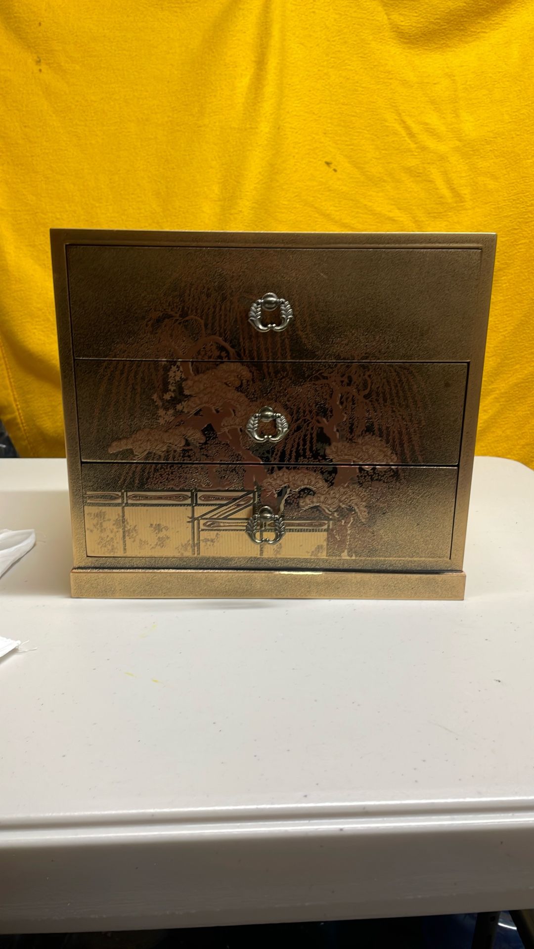 Asian Lacquer Jewelry Box