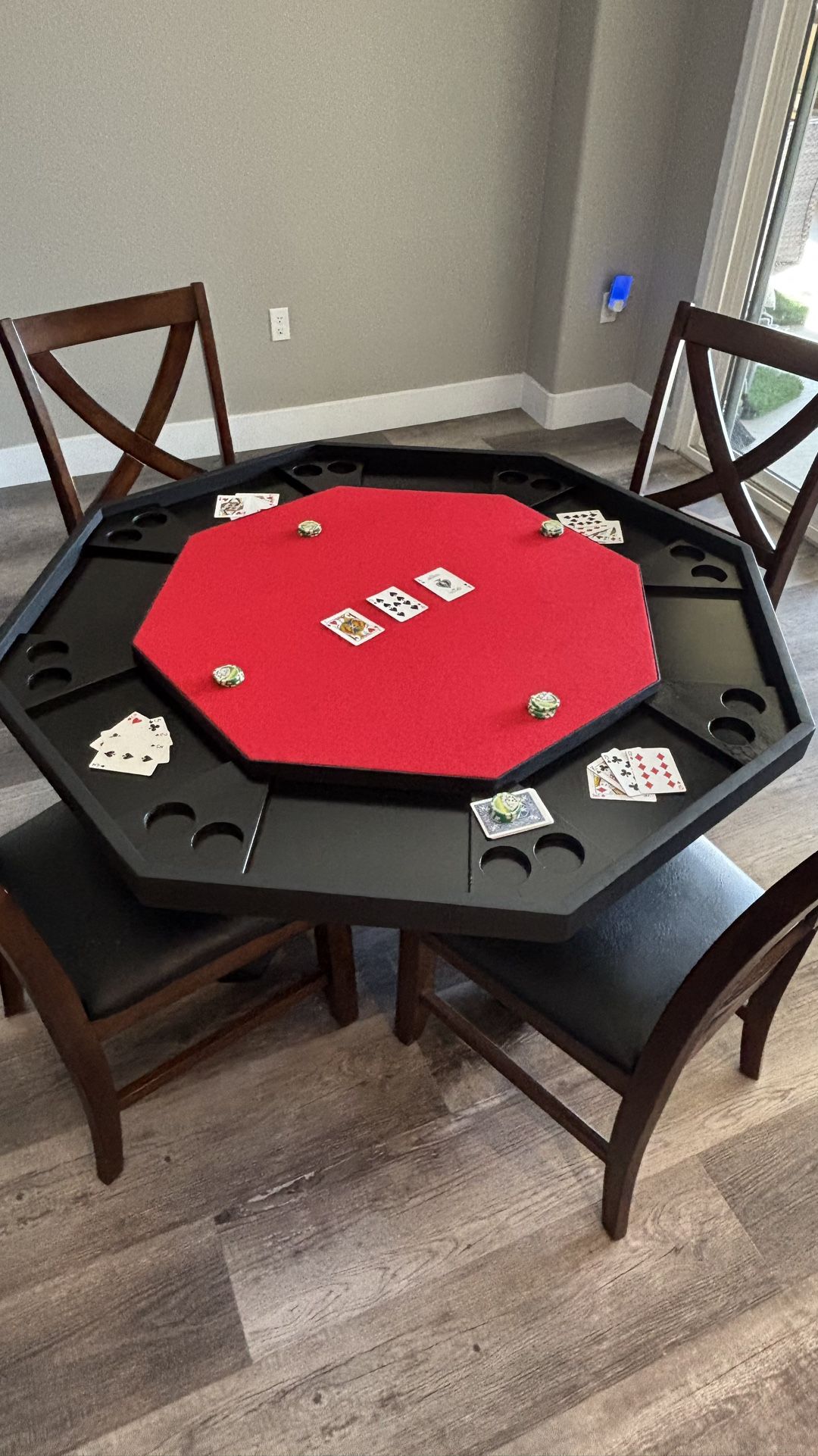 Matte Black Poker Table