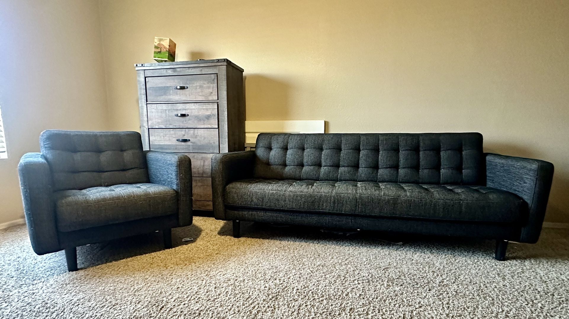 couch and chair set