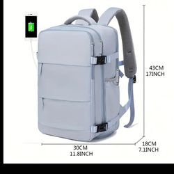 Laptop Backpack Light Blue