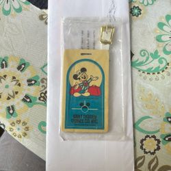 Vintage 1981 Disney Travel Co Tag