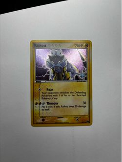Pokémon TCG Raikou Pop Rare Promo Holo 3/17 Pokemon Promos Holo Promo