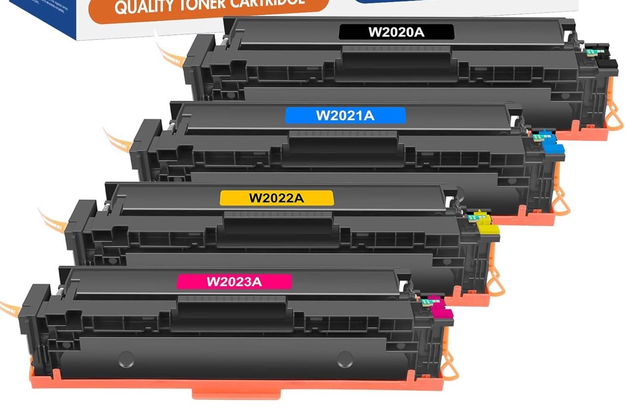414A Toner Cartridge 4 Pack M479fdw Compatible Replacement for HP 414A Toner Cartridge 414X W2020A Color Laserjet Pro MFP M479fdw M479fdn M454dw M454d