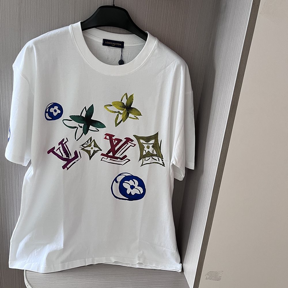 Logo Round Neck White Short Sleeves