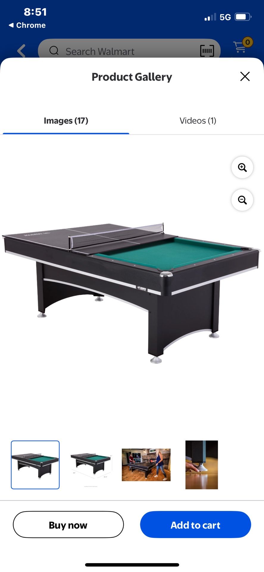 Triumph Sports Phoenix 7’ Billiard Table with Table Tennis Conversion Top for a Game of Pool or an Action-Packed Table Tennis Game New 499$ Pick up Ph