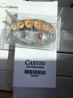 IEM earphones EM902 Carvin audio available 11 only