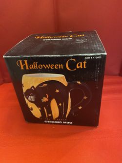Susan Winget Cat Halloween Coffee Mug Cup 22 Oz