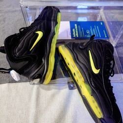 Sneakerhead Collector Basketball Shoes: Nike Air Total Max Uptempo 2020 Black Volt Mens Size 10