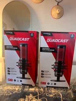 HyperX QuadCast USB Condenser Microphone – NEW – $120  EACH