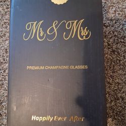 Mr And Mrs Champagne Glasses
