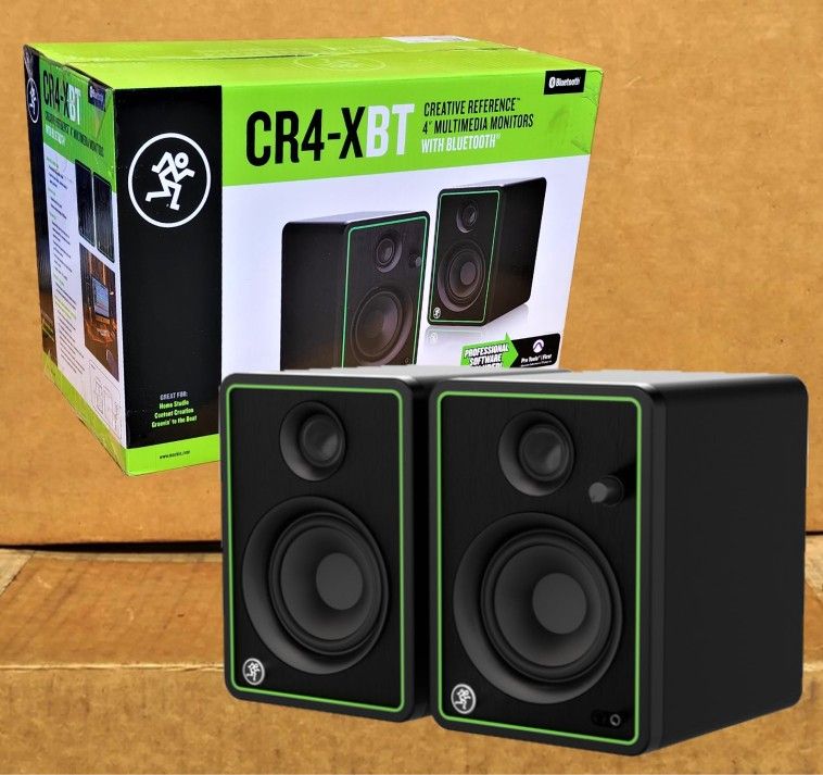 🚨 No Credit Needed 🚨 Professional Studio Desktop Active Speakers 4" Bluetooth Monitor Set Mackie 🚨 Payment Options Available 🚨 