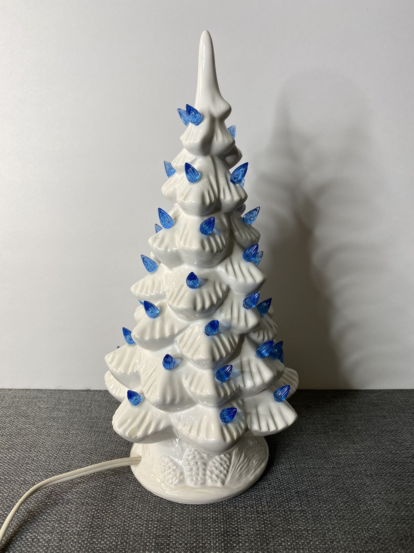 White vintage Ceramic Christmas tree