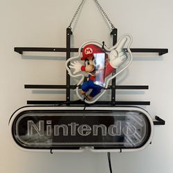 Super Mario Bros Nintendo Sign