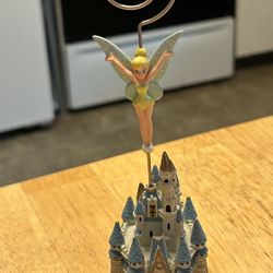 Disney Tinkerbell On Cinderella’s Castle Place Card Picture Holder. 