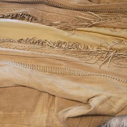 Moda international  fringe suede jacket