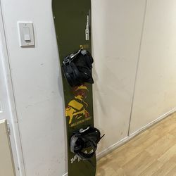 Millennium three Snowboard With Bindings