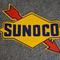 Iconic 18 Gauge Sunoco Steel Sign 