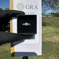 NEW! ‘Swirly’ Moissanitet Diamond Enagement Ring 1ct  (Pass Diamond Tester) Sizes 5.6.7.8.9