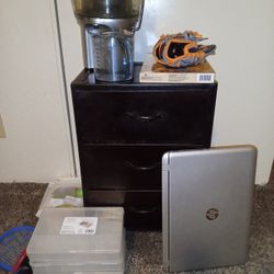 Imported 3-Drawer Bronze Steel Side Table + Free Extras