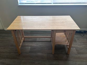 Computer desk with shelf