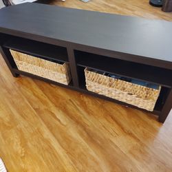 (Give me an offer) Heavy Duty TV Stand w/ Wicker Baskets