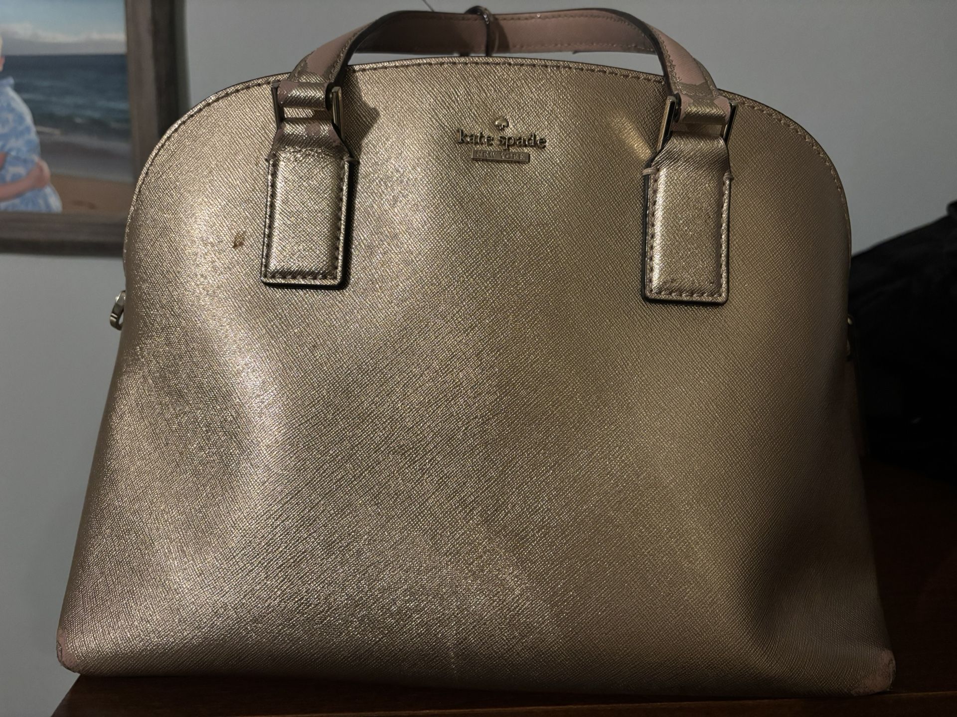 Kate Spade Rose Gold Purse and Wallet