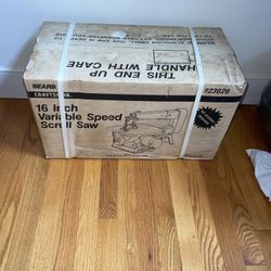 Rare NOS Vintage CRAFTSMAN 16-inch Bench-Top SCROLL SAW