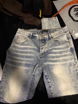 Purple Brand Acid Wash Jeans